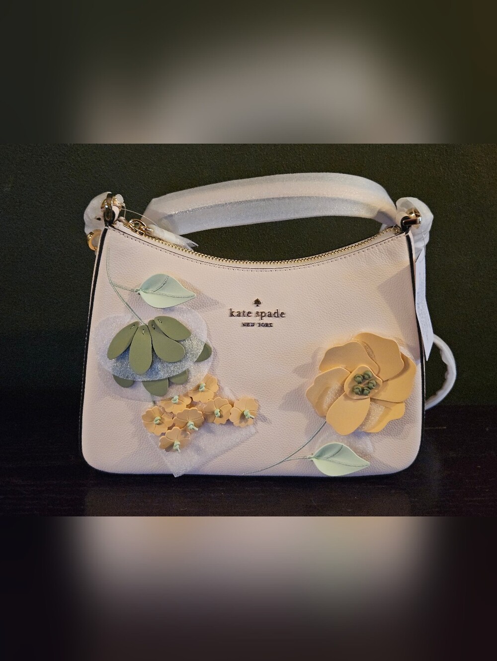 Kate Spade Margor Floral Shoulder Bag Purse peach New NWT - Picture 6 of 6